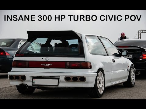 Thumbnail for 300 HP Honda Civic 4gen B16A1 Turbo POV Test Drive (Episode 1) by video, WiLL, vide, Honda Civic