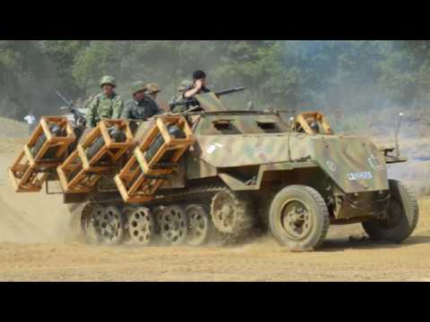 SdKfz 251 Stuka zu Fuss at the War And Peace Revival 2018