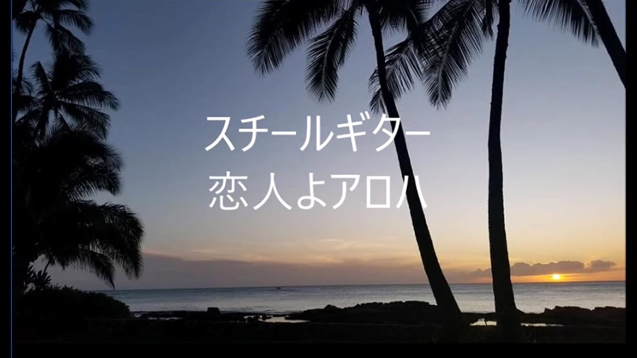 恋人よアロハ（TO YOU SWEETHEART , ALOHA）Steel Guitar