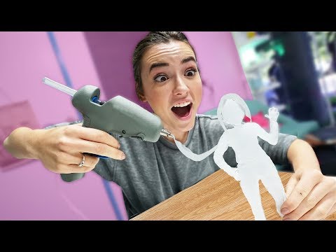 Trying To Make Myself Out Of Hot Glue! Video