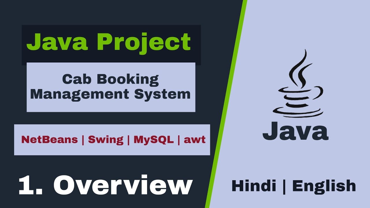 01 - Cab booking management system in java | Java project | NetBeans MySQL Database step by step