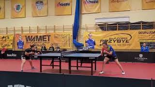 Wideo1: Tenisistki sto�owe Wametu D�bcze przegra�y z utytu�owanym zespo�em KTS Enea Siarkopol Tarnobrzeg 1:3