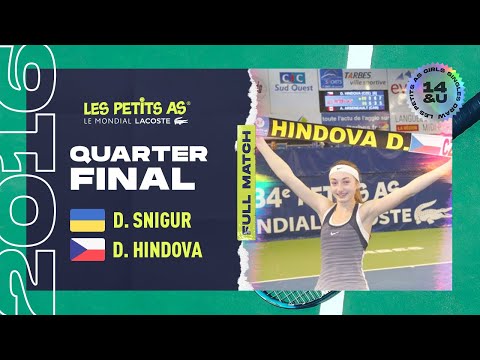Les Petits As 2016 | Girls Quarterfinal | Daria Snigur vs. Denisa Hindova