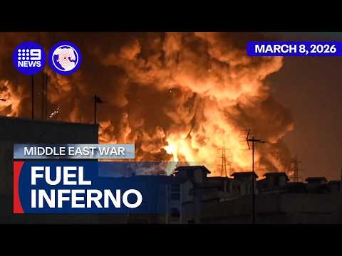 The U.S. and Israel strike oil refineries in Iran | 9 News Australia