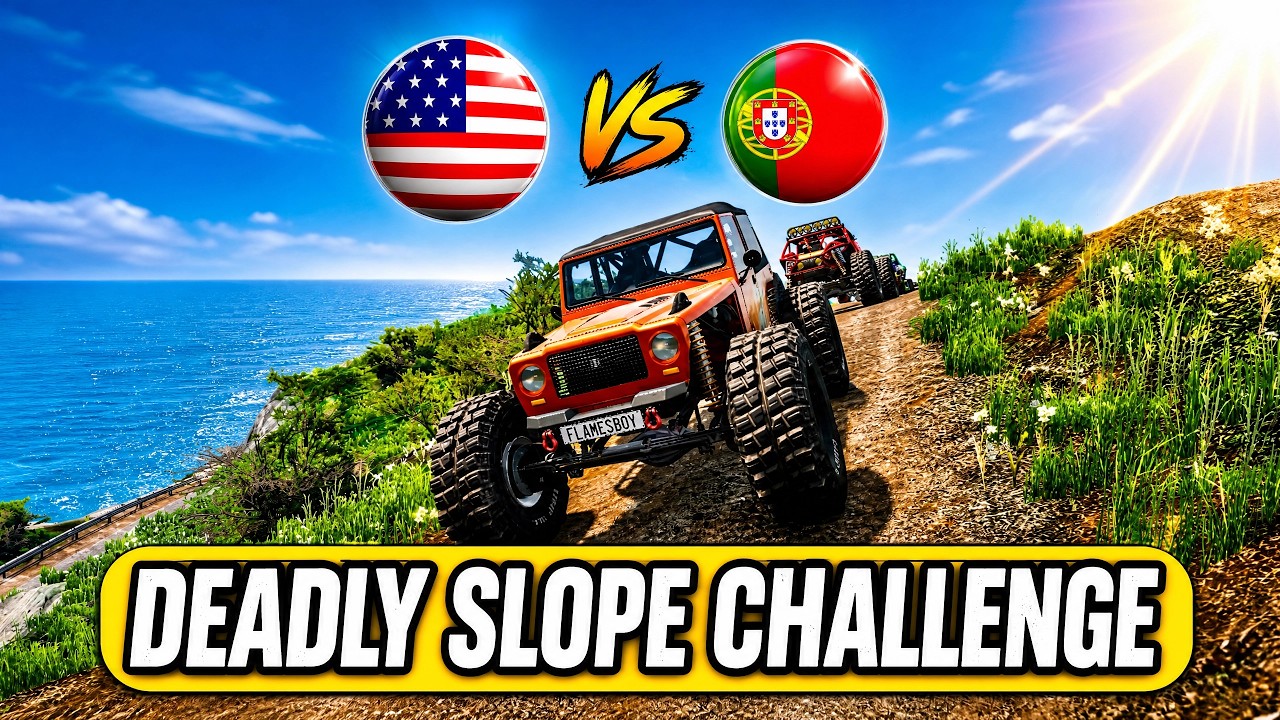 5 World Cup Cars vs DEADLY Slope... Only 2 Survives