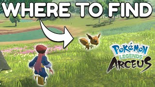 Where to find Eevee early in Pokemon Legends: Arceus