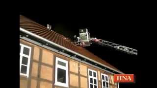 preview picture of video 'Blitzeinschlag in Fachwerkhaus in Berka'