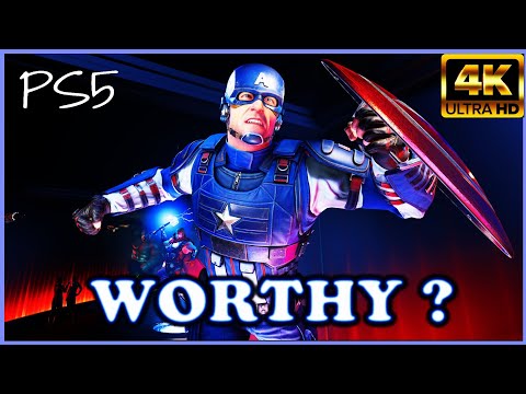 PS5 Marvel's Avengers CAPTAIN AMERICA 4k 60fps HDR  Gameplay - (Full Game)