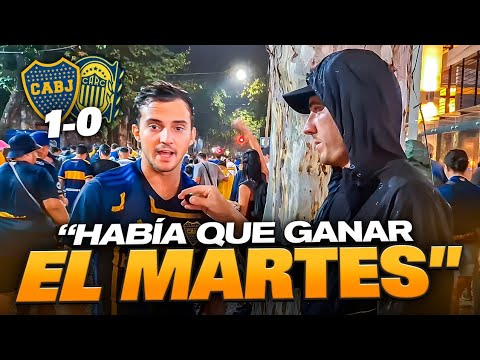 REACCIÓN CON LOS HINCHAS / BOCA 1-0 ROSARIO CENTRAL