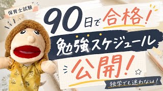 【90日で合格を目指す！】保育士試験 勉強スケジュール公開！みのりカレンダーの使い方