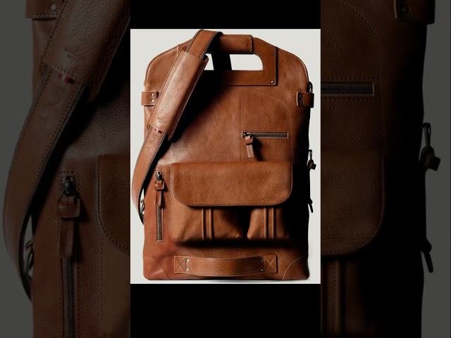 Vídeo relacionado con J JONES Bolso mochila grande para mujer fabricado en lona y piel genuina Bolso hobo vintage