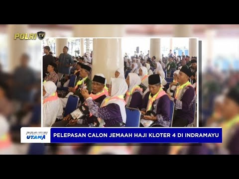 KAPOLRES INDRAMAYU HADIRI PELEPASAN CALON JEMAAH HAJI KLOTER 4 DI PENDOPO KABUPATEN
