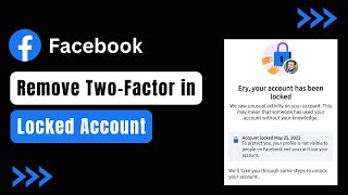 How to Remove Two-Factor Authentication Facebook in Locked Account !