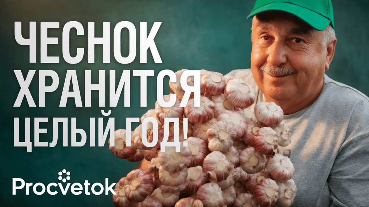 ЧЕСНОК НЕ ВЫСОХНЕТ И НЕ СГНИЕТ! Главные хитрости уборки и хранения до нового урожая