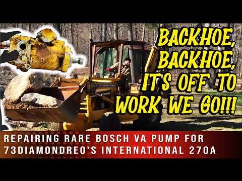 Pump Repair on RARE Bosch VA Pump for @73DiamondReo International 270A Backhoe Loader