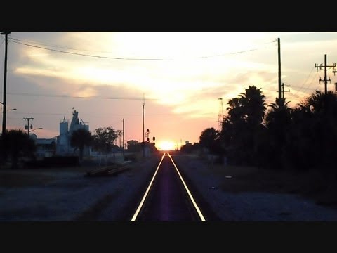 CSX Two Trains Back To Back And Sunset On Tracks