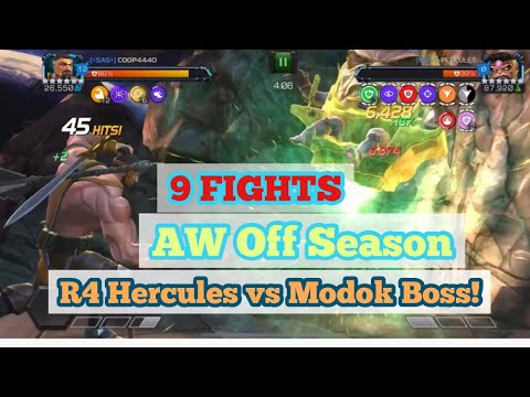 Alliance War Off Season vs SSX-1 | R4 Herc Build and Boss Solo