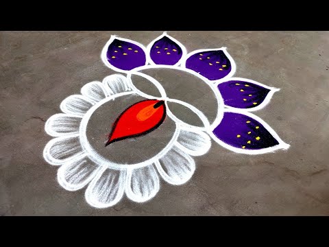 2025 Diwali simple rangoli designs|diwali beautiful rangoli|diwali deepam muggulu|Amazing rangoli