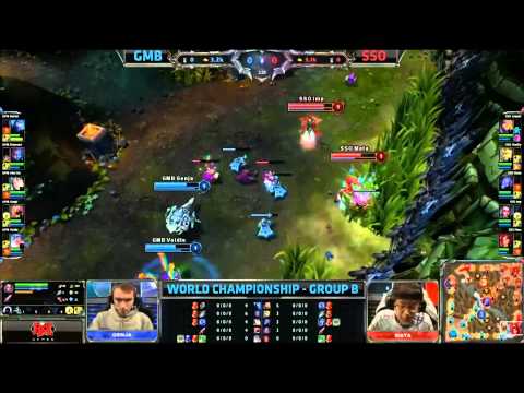 S3 Worlds Group Stages: Ozone vs Gambit  Game 1 Highlight With Commentary