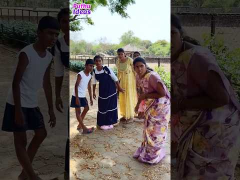 எனக்கு பின்னாடி என்ன இருக்கு ..😲😃 #funnyshorts #ytshorts #comedyshorts | Puthu Ideas