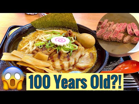 100 years old Ramen + A5 Kobe Beef and A3 Wagyu Teppanyaki style
