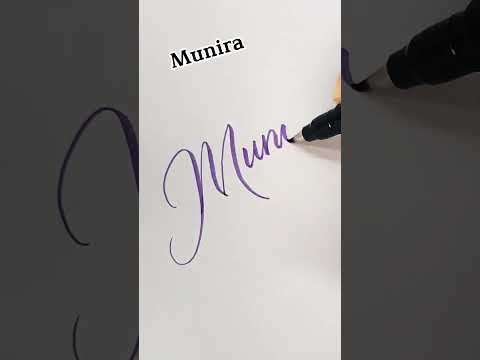 Munira - Lettering my subscribers. Subscribe to be the next 😊 #shorts
