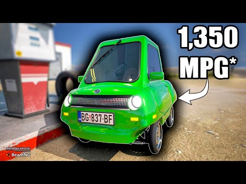 Building The Most Fuel Efficient Car... That's Terrible to Drive! | Automation Game & BeamNG.drive