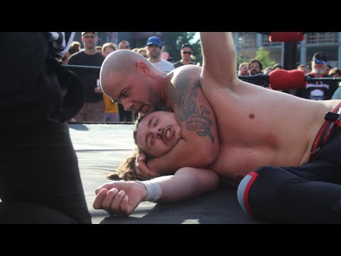 JP Simms w/ Dave Boyce vs Dayton Cameron - Pro Wrestling Unleashed - Propeller Arcade - Aug 12 2023