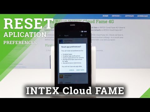 How to Reset App Preferences in INTEX Cloud FAME 4G - Restore App Settings