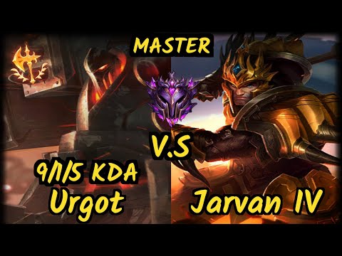 SKT T1 Haru (URGOT) ~ JUNGLE URGOT by KOREAN PRO ~ vs JARVAN IV -JUNGLE GAMEPLAY - KR Ranked MASTER