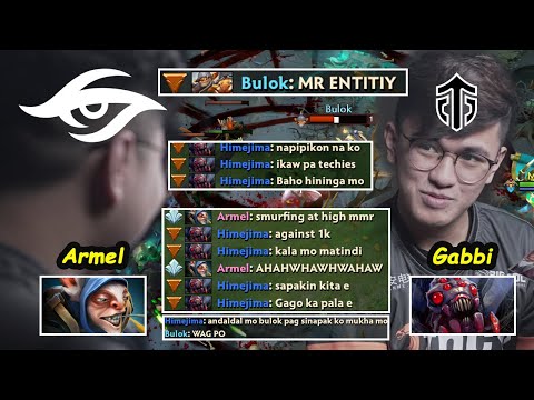 Mr Entity !! Entity.Gabbi Broodmother OFFLANE vs Secret.Armel Meepo Dota 2
