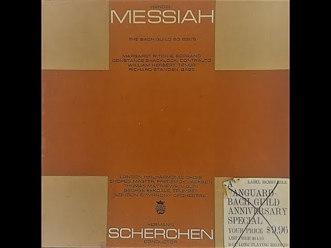 Handel/Messiah -Hermann Scherchen - London Philharmonic Choir, London Symphony Orchestra (1957)