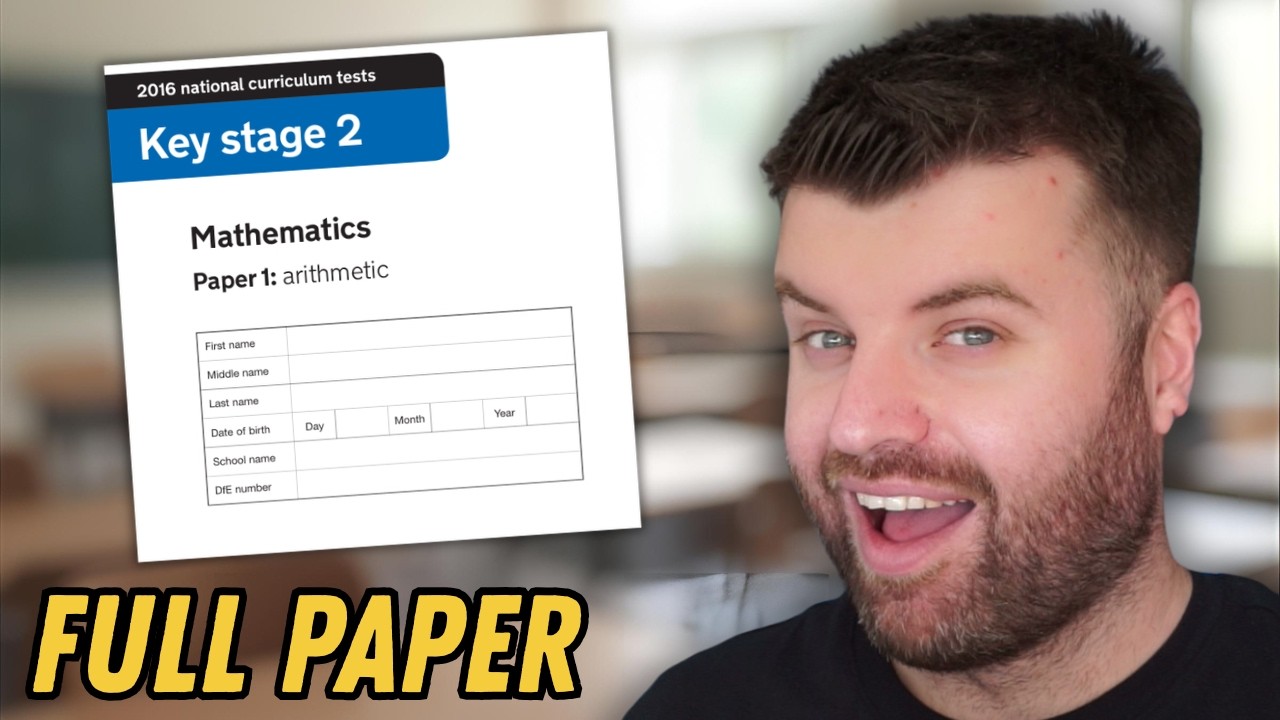 Full Arithmetic Year 6 SATs Paper Walkthrough! (Real Paper!)