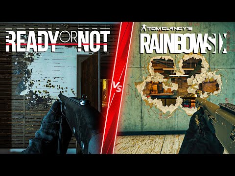 Ready or Not vs Rainbow Six Siege - Direct Comparison! Attention to Detail & Graphics! PC ULTRA 4K