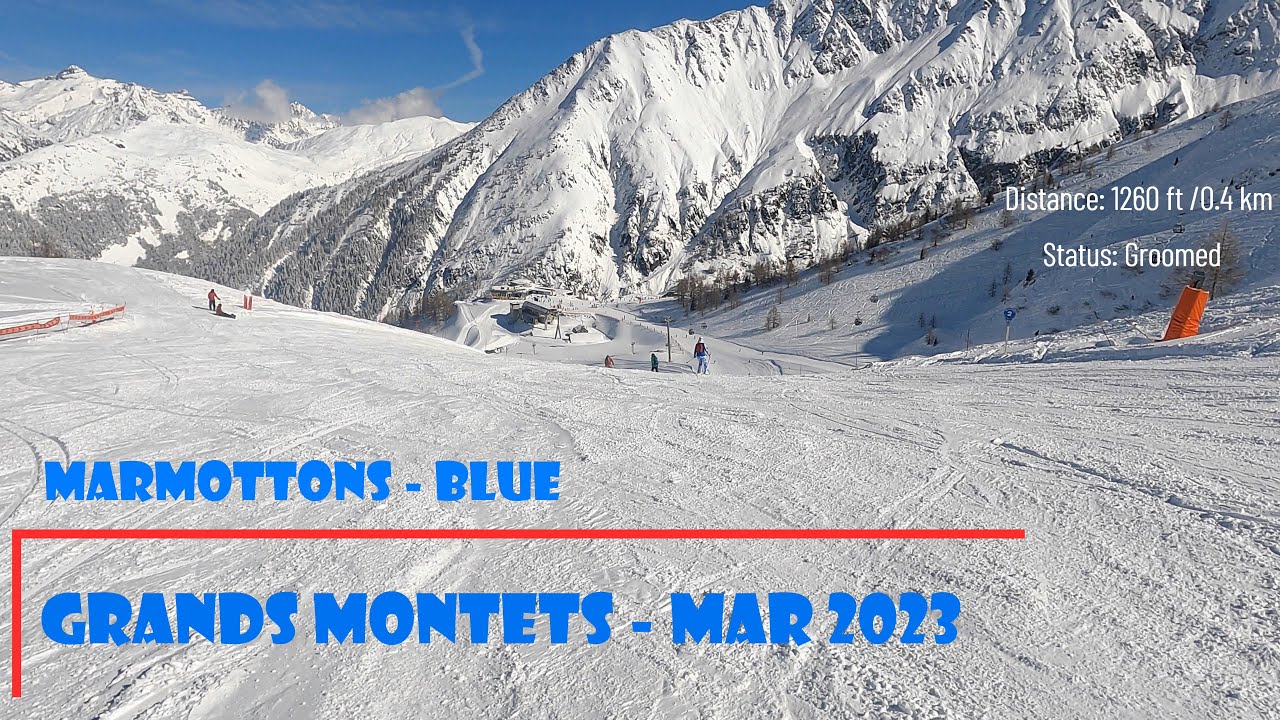 Les Marmottons — blue connector, Grands Montets Chamonix