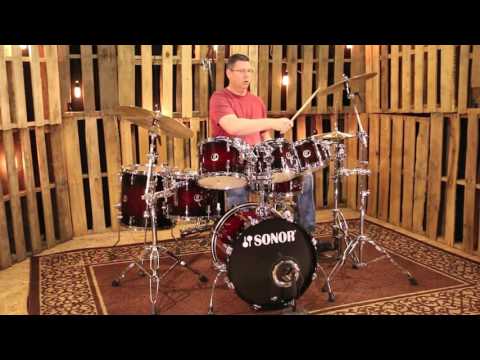 Sonor Force 3007 Brown Burst Shell Pack (used)