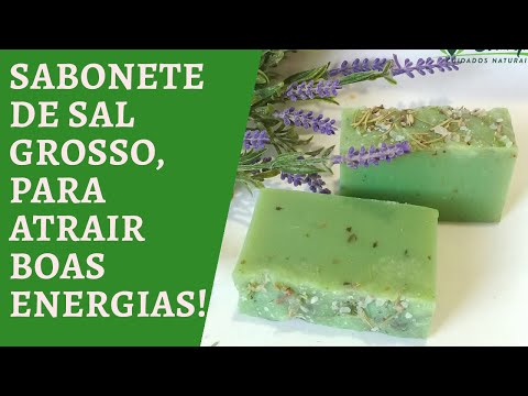 APRENDA A FAZER SABONETE DE ALECRIM COM SAL GROSSO.