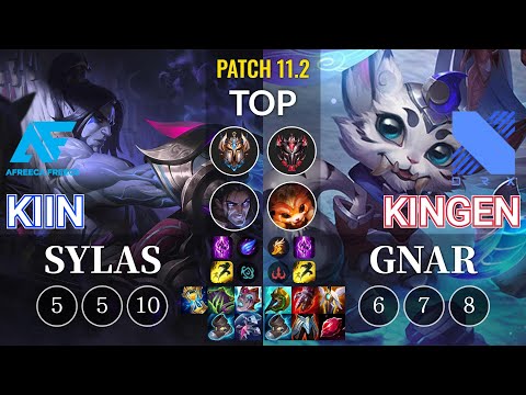 AF Kiin Sylas vs DRX Kingen Gnar Top - KR Patch 11.2