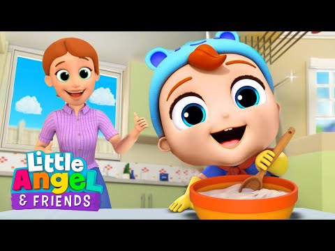 Mommy's Little Helper | Good Habits Song | Little Angel And Friends Kid Songs