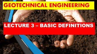 Geotechnical Engineering||Soil Mechanics|| Basic Definitions ||GATE, ESE , University Exams in Hindi