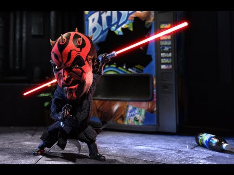 Yoda vs. Darth Maul - Brisk Star Wars Commercial