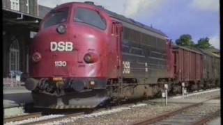 preview picture of video 'DSB My 1130 rangerer i Ringkøbing 1990'