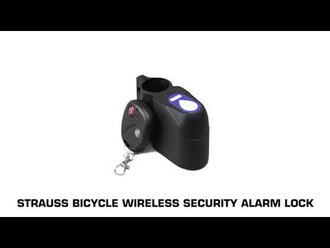 Siren rectangular strauss bicycle wireless security alarm lo...