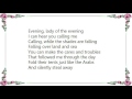 Dick Haymes - Lady of the Evening Lyrics