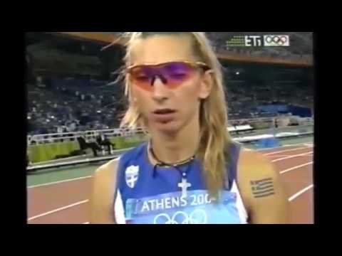 Olympic Games Athens 2004-Fani Halkia Golden medal 400m hurldes women