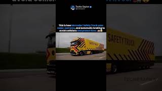 Mercedes Safety Truck Shows Insane Automatic Emergency Braking Technology 🚛🤯