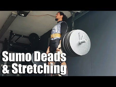 Deadlifts with Belt, Using Hook Grip, and Stretching Video