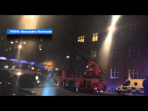 Stor brand i Hornstull i centrala Stockholm