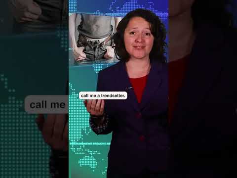 unzipped and unbuttoned jeans are trending in fashion