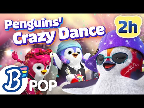 🐧 (2 HOURS) Penguins’ Crazy Dance Compilation l Badanamu Nursery Rhymes, ABC Songs, Kids Songs